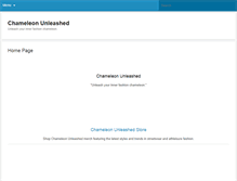 Tablet Screenshot of chameleonunleashed.com